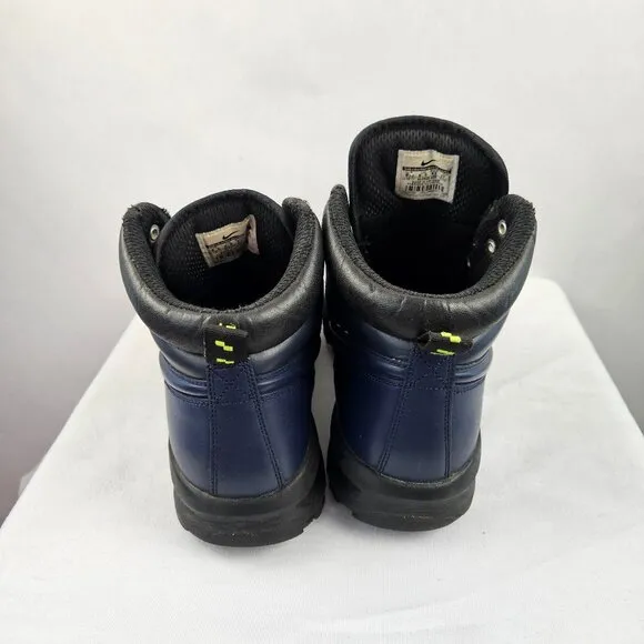 Nike ACG Manoa Navy Blue Leather Hiking Boots Men’s Size 9.5
