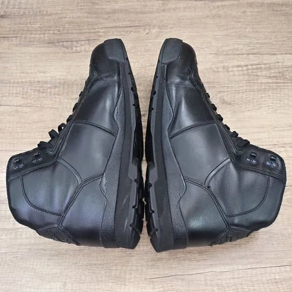 Nike Air Baltoro Men's Size 12 Tripple Black Leather Hiking Boots (311093-002)