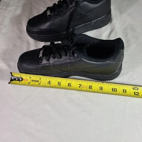 Nike Air Force 1 LE (GS) In The Box Black Sz 7Y