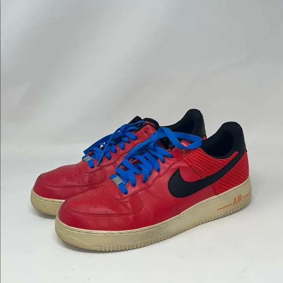 Nike Air Force 1 One Low 2012 Barcelona Challenge Red 488298-604 - Sz 10.5