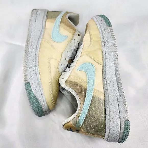 Nike Air‎ Force One Move To Zero Crater Shoe DC9326-100 Rare 4y Women's Size 5.5