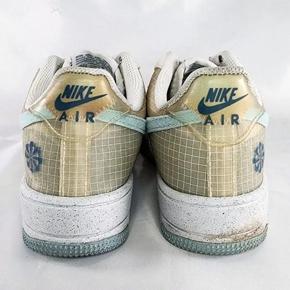 Nike Air‎ Force One Move To Zero Crater Shoe DC9326-100 Rare 4y Women's Size 5.5