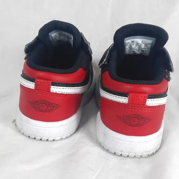 Nike Air Jordan 1 Low Alternate Bred Toe TD Toddler Shoes Size 6C CI3436-066