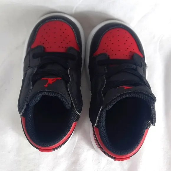 Nike Air Jordan 1 Low Alternate Bred Toe TD Toddler Shoes Size 6C CI3436-066