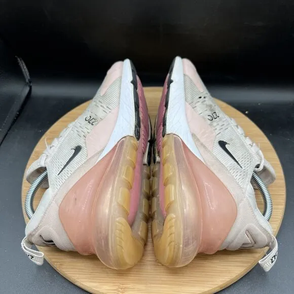 Nike Air Max 270 Womens Size 9.5 Soft Pink Running Shoes AH6789-604