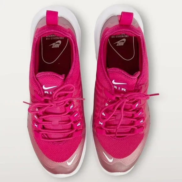 Nike Air Max Axis Sneakers Wild Cherry Pink White Athletic Shoes Size 8