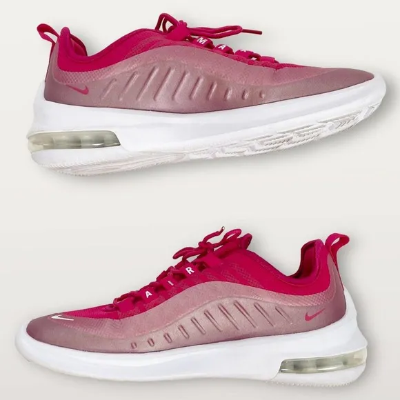 Nike Air Max Axis Sneakers Wild Cherry Pink White Athletic Shoes Size 8