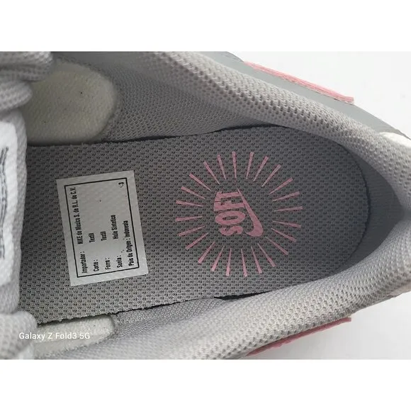 Nike Air Max Fusion GS Sneaker Shoes Youth Size 7Y Gray Pink CJ3824 003