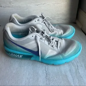 Nike Air Max Sequent 2 Blue Running Shoes Athletic Womens 11 Mens 9