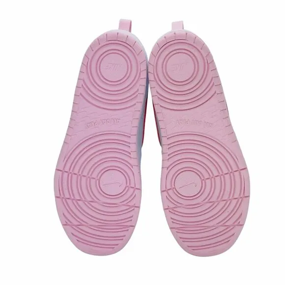 ❤️❤️❤️Nike Court Borough Low 2 PSV Sz 3 Youth Comfy Shoes White Pink BQ5451-120