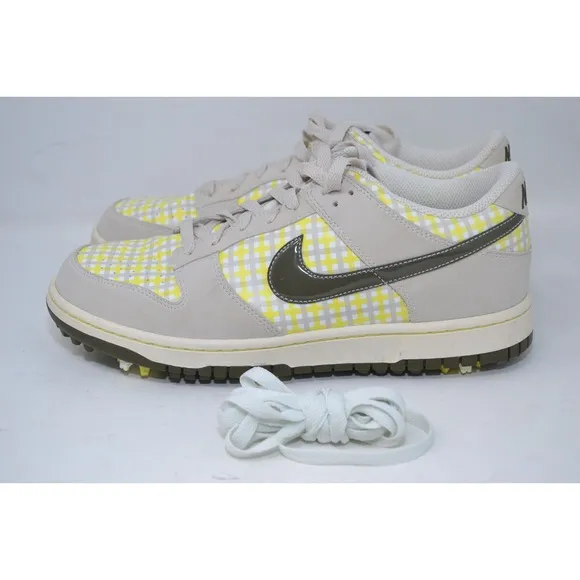 Nike Dunk NG Golf Shoes Women's Size 9.5 Grey Plaid Low Top 483907-005 Sneakers