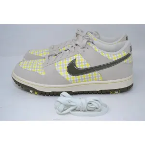 Nike Dunk NG Golf Shoes Women's Size 9.5 Grey Plaid Low Top 483907-005 Sneakers