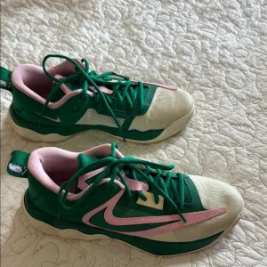 Nike Green and Pink Athletic Shoes