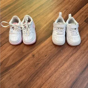 Nike Kids White and Pink Shoes