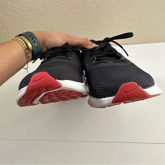 Nike Men's Downshifter 11 Black/Red-White Style CW3411-005 Shoes sz 9.5