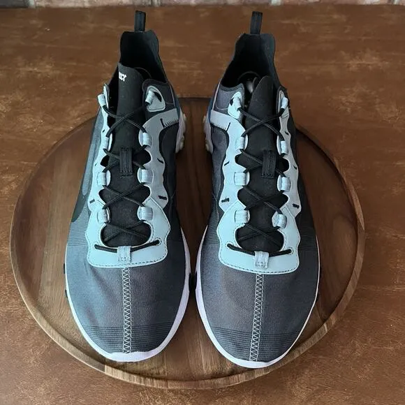 Nike Mens React Element 55 BQ6166-300 Gray Running Shoes Sneakers Size 13 M