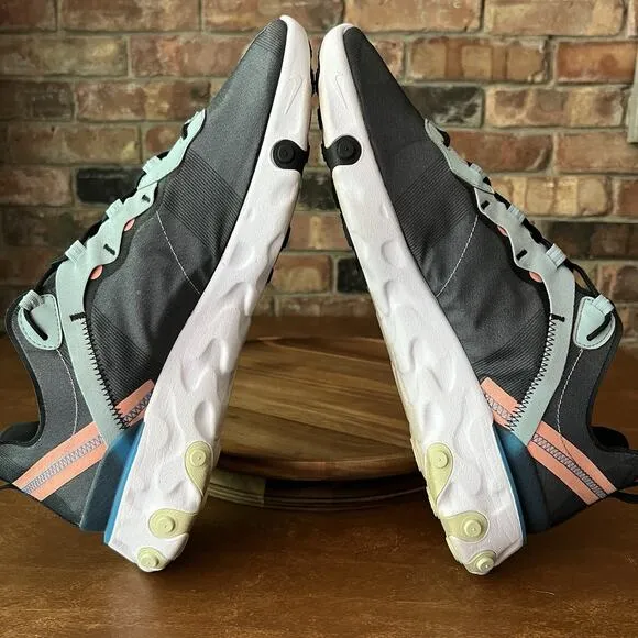 Nike Mens React Element 55 BQ6166-300 Gray Running Shoes Sneakers Size 13 M