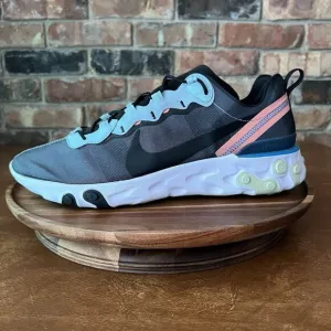 Nike Mens React Element 55 BQ6166-300 Gray Running Shoes Sneakers Size 13 M