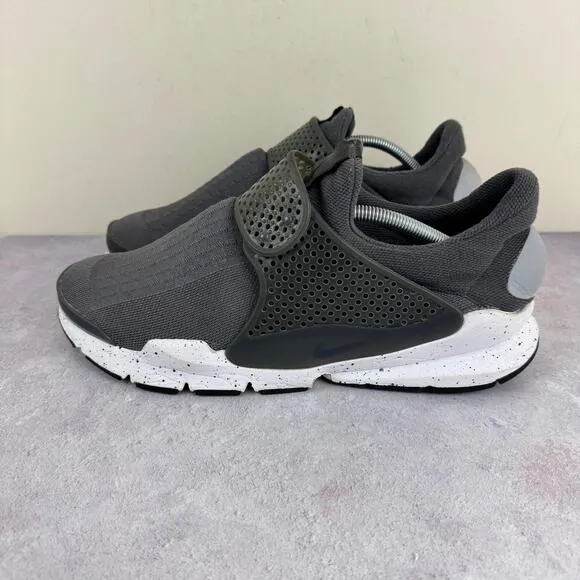 Nike Men's Sock Dart Grey/White Sz 12 819686-003 Sneakers Shoes