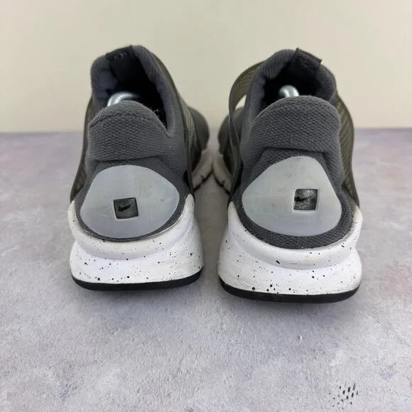 Nike Men's Sock Dart Grey/White Sz 12 819686-003 Sneakers Shoes