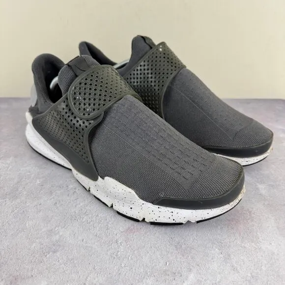 Nike Men's Sock Dart Grey/White Sz 12 819686-003 Sneakers Shoes