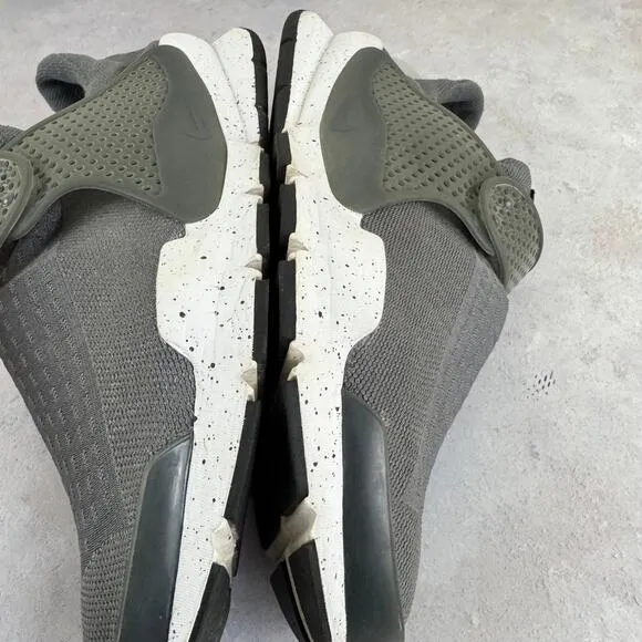 Nike Men's Sock Dart Grey/White Sz 12 819686-003 Sneakers Shoes
