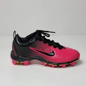 NIKE Pink and black Hyperdiamond FastFlex Softball/ soccer cleats shoes Size 1
