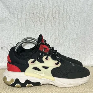 Nike React Presto Youth Black Phantom Red Chatty Running Sneakers Shoes SZ 6Y