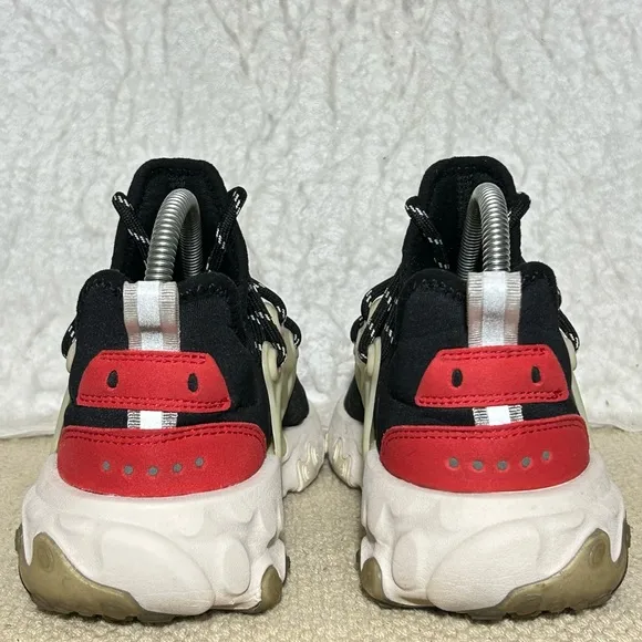 Nike React Presto Youth Black Phantom Red Chatty Running Sneakers Shoes SZ 6Y
