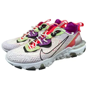 Nike React Vision Barely Volt Laser Crimson‎ Men's Running Shoes Size 10.5