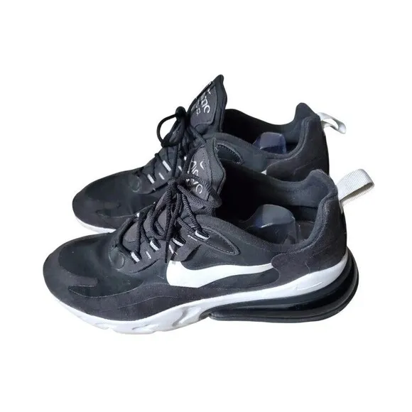 Nike Shoes Air Max 270 React Men 11 Black White Model A0497-004 Sneakers 2019