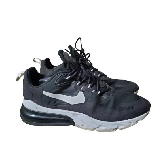Nike Shoes Air Max 270 React Men 11 Black White Model A0497-004 Sneakers 2019