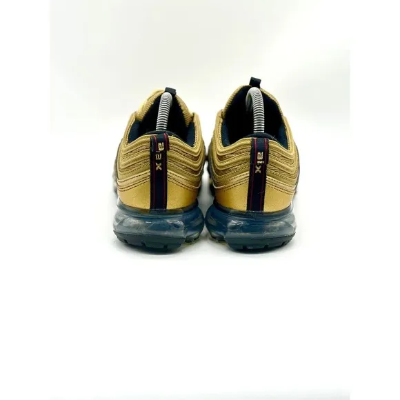 Nike Shoes Youth Size 6.5Y Air Vapormax 97 GS Gold Athletic Sneakers AQ2657-700
