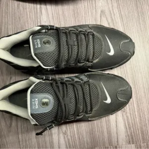 Nike Shox Black and White Athletic Shoes