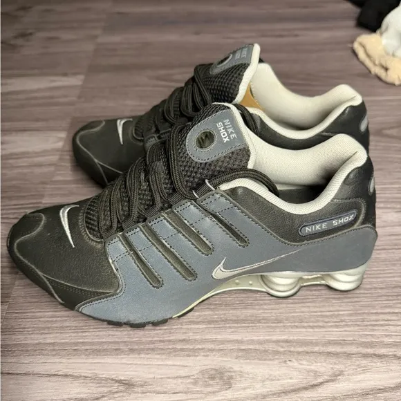 Nike Shox Black and White Athletic Shoes