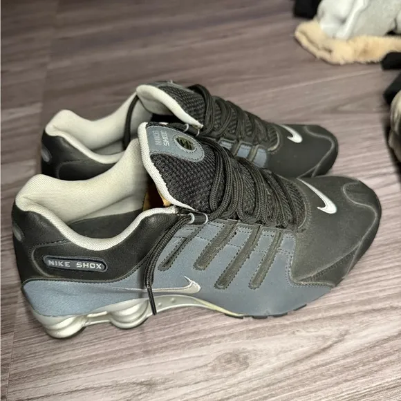 Nike Shox Black and White Athletic Shoes