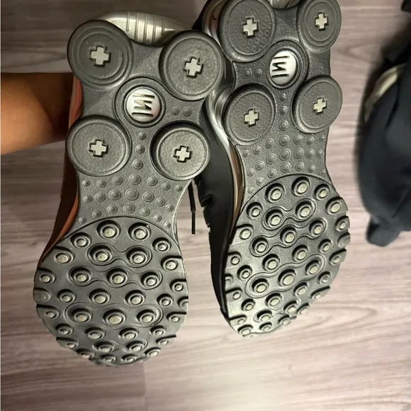 Nike Shox Black and White Athletic Shoes