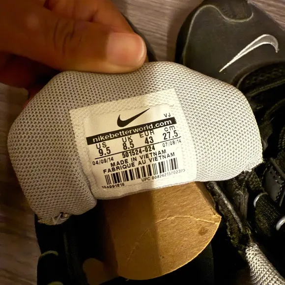 Nike Shox Black and White Athletic Shoes