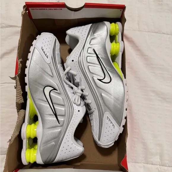 Nike Silver and Yellow Athletic Shoes