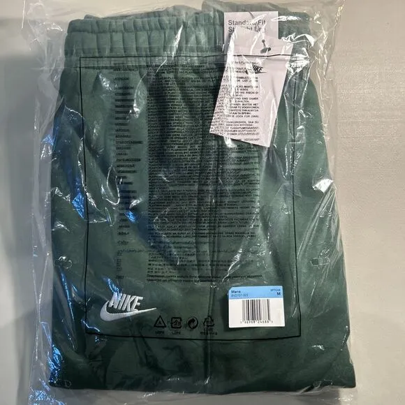 Nike Sportswear Club Fleece Pants Size Medium Joggers Fir/Green BV2707-323 - NEW