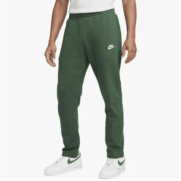 Nike Sportswear Club Fleece Pants Size Medium Joggers Fir/Green BV2707-323 - NEW