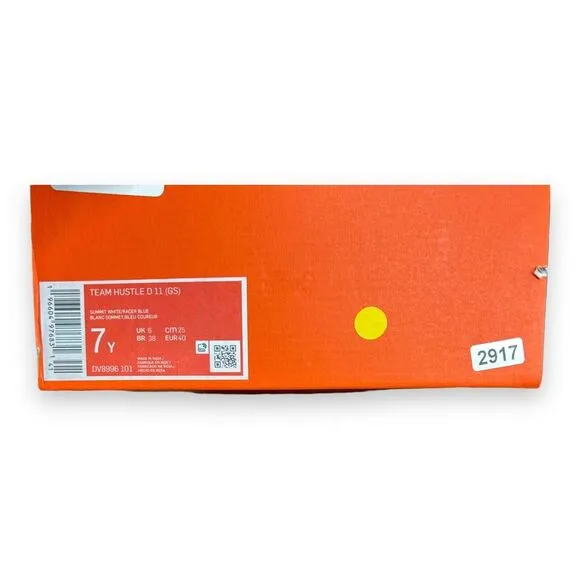 Nike Team Hustle D11‎ GS 'Green Strike Racer Blue' Size 7Y DV8996-101
