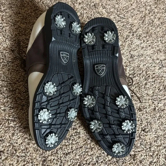 Nike Waverly Last Gore-Tex golf shoes Brown and white Size 8