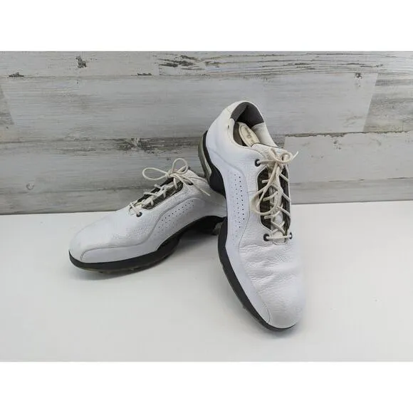 Nike Zoom Carbon Fiber Soft Spike Golf Shoes White Brown Men 13 US 418468 191