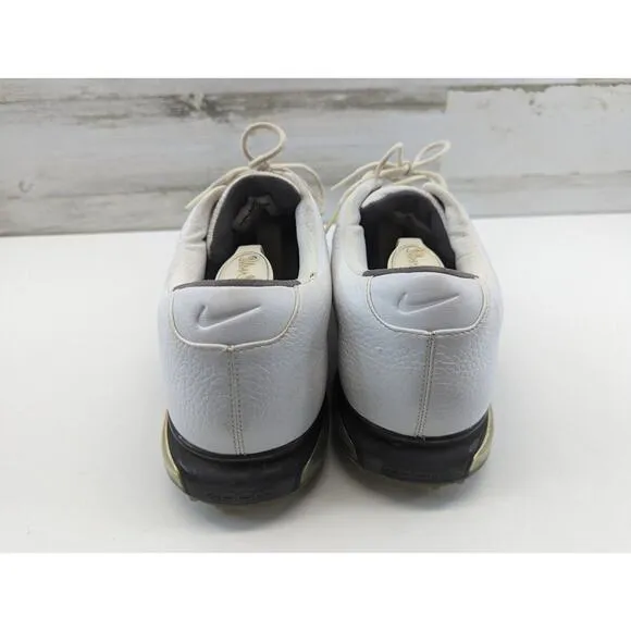 Nike Zoom Carbon Fiber Soft Spike Golf Shoes White Brown Men 13 US 418468 191