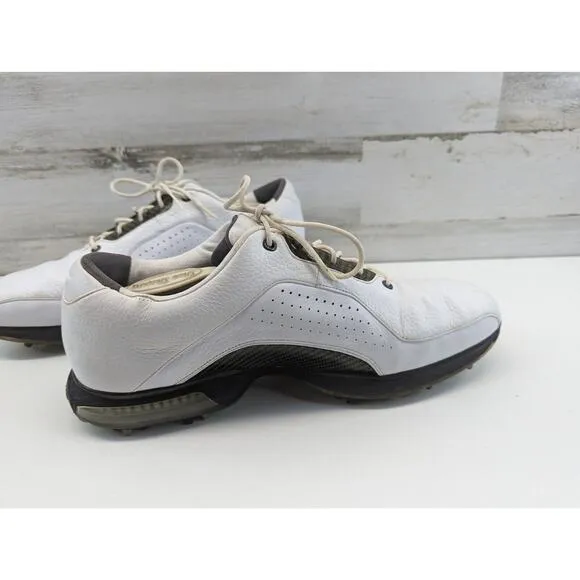 Nike Zoom Carbon Fiber Soft Spike Golf Shoes White Brown Men 13 US 418468 191