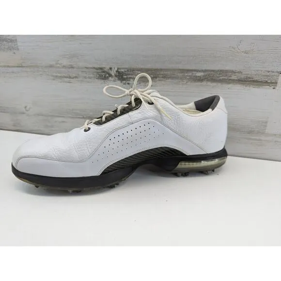 Nike Zoom Carbon Fiber Soft Spike Golf Shoes White Brown Men 13 US 418468 191