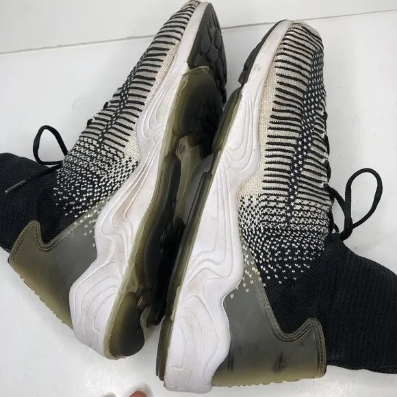 NIKE Zoom Mercurial Mens Size 10.5 Flyknit FC Black White Gray Shoes Sneakers