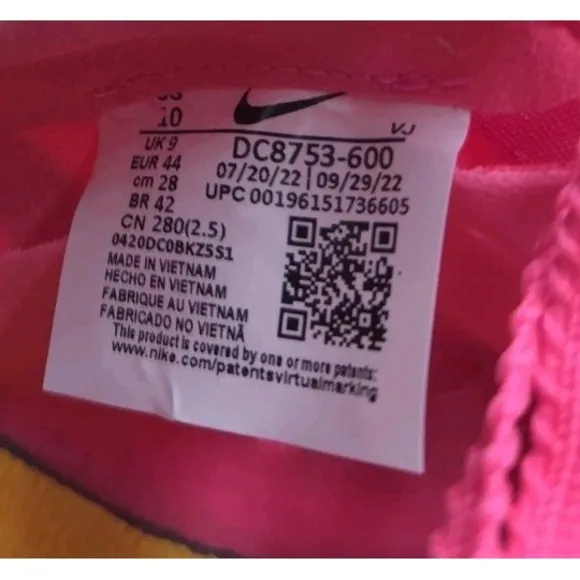 Nike Zoom Rival Sprint Spikes Track &amp; Field Shoes DC8753-600 Pink Mens 10 NEW