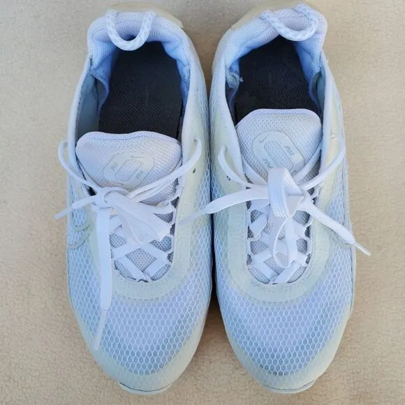 Nike Air Max 2090 White/Wolf Grey/Pure Platinum Casual Sneakers Size 3Y